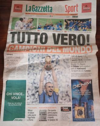 gazzetta dello sport 10 luglio 2006