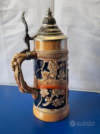 Boccale di Birra Vinage in Ceramica West Germany