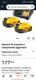 2 batterie e caricatore originali dewalt 5 ah 