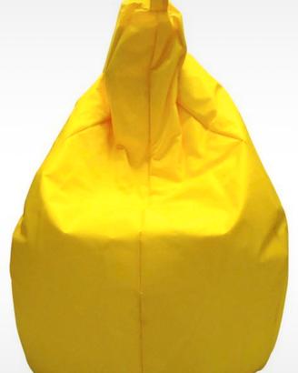 Poltrona sacco pouf giallo