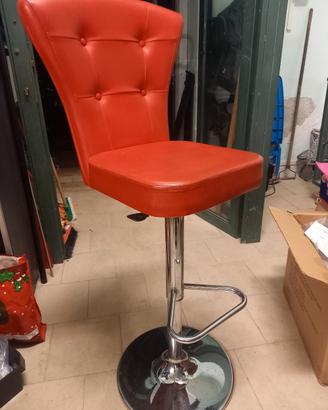poltrona rossa altezza regolabile sedia seduta