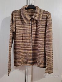 maglione vintage made Italy sfumature marroni 