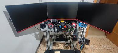 Postazione Simracing in profilati di alluminio