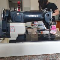 macchina per cucire singer convertita