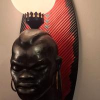 Lampada applique da muro anni 70