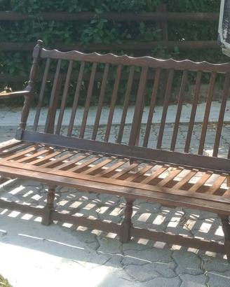 DIVANETTO DIVANO 3 POSTI Tirolese legno massello