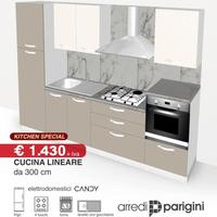 cucina moderna lineare-colori e top a scelta
