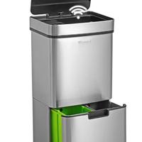 Pattumiera con sensore