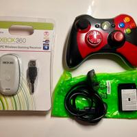 Controller Xbox 360 con Adattatore Wireless Pc