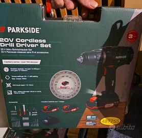 kit Completo Trapano Avvitatore Parkside x20V Team