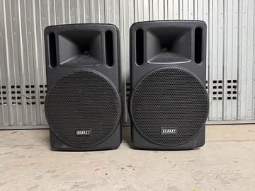 Coppia casse amplificate  12”