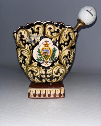 elegante vaso in ceramica di San Marino - golf