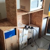 Mobile porta TV artigianale stile industriale 