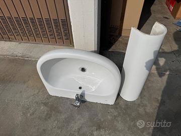 lavandino con colonna