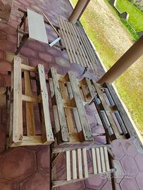 Tiraletti cavalletti richiudibili in legno