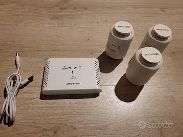 3 valvole caloriferi Meterk + hub