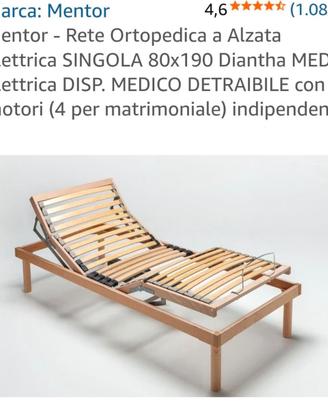 Rete elettrica singola Mentor 80x190 – funzionante