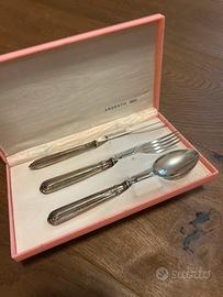 Set posate in Argento 800 con cofanetto originale