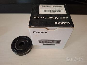 Obiettivo Canon pancake 24mm f/2.8 STM