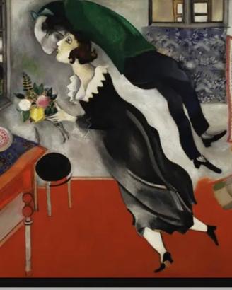 Stampa Marc Chagall “Birthday”  – MoMA –  cornice
