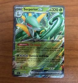 Serperior ex 3/86 doppia rara pokemon luce nera