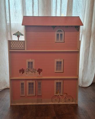 casetta il legno bambole