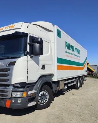 SCANIA R400 6X2 EURO 5 ISOTERMICO 8,7 MT+PEDANA 2,