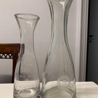 Vecchie caraffe vino misure ¼ litro e ½ litro