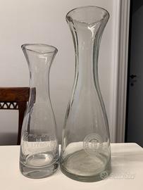 Vecchie caraffe vino misure ¼ litro e ½ litro