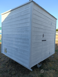 Cucinino in legno su ruote campeggio roulotte