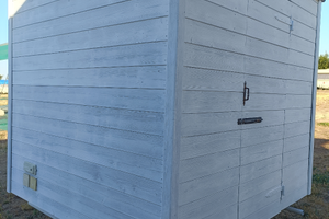 Cucinino in legno su ruote campeggio roulotte