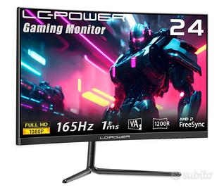Monitor 24 pollici Full HD Curvo 165hz