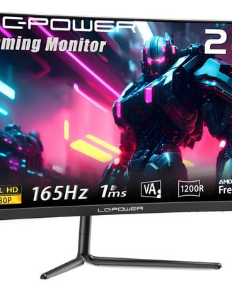 Monitor 24 pollici Full HD Curvo 165hz