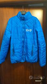 EA7 piumino blu elettrico 