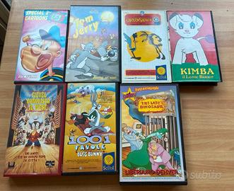 Cartoni animati vari - lotto 7 videocassette VHS