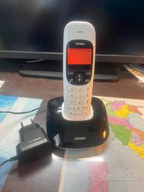 Telefono cordless bianco