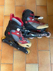 Pattini Roller Bambini Rossi