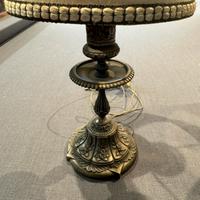 Lampade da comodino vintage in peltro