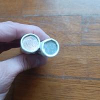 lotto 2 rotoloni di monete Fdc della zecca 