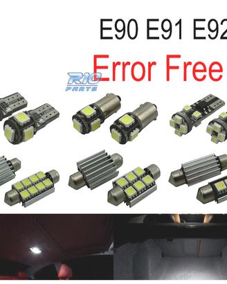 KIT 10 LAMPADE LED INTERNE BMW SERIE 3 E90 E91 E92