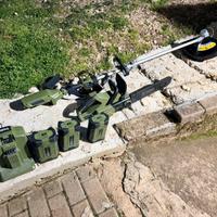 Set Decespugliatore Motosega 62V 3 Batterie