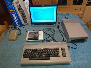 Commodore 64 con Floppy Disk Drive e DataSette