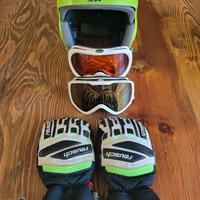 caschi maschere guanti Sci ragazzo