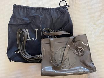 Borsa Armani jean grigia
