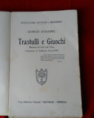TRASTULLI E GIUOCHI-G.Duhamel-1927