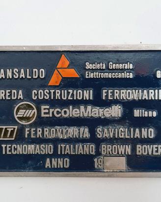 Targhe Ferroviarie