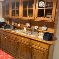 MOBILE CREDENZA STILE COUNTRY/RUSTICO CON VETRI
