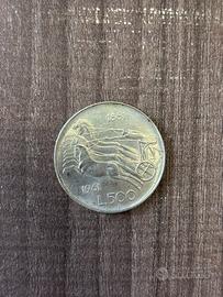 Moneta 500 lire cavalli