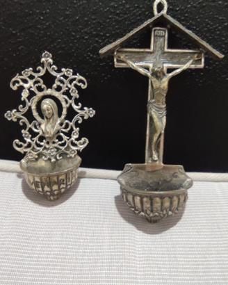 mini acquasantiera argento