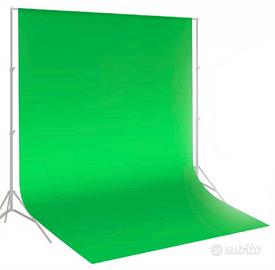 Fondale fotografico verde greenscreen